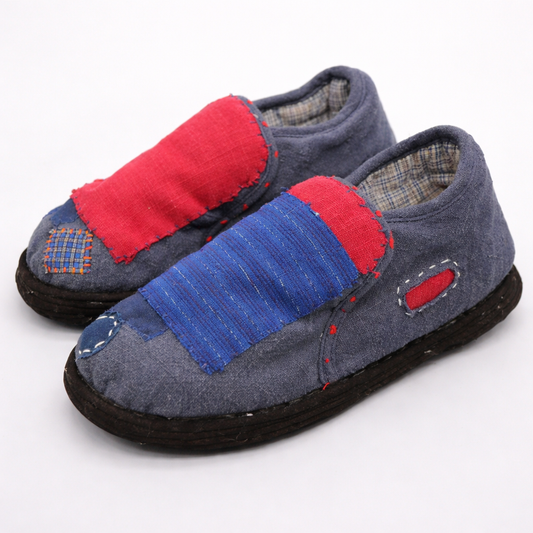 Handmade Cotton Cloth Shoes – Traditional Patchwork Soft Sole Shoes