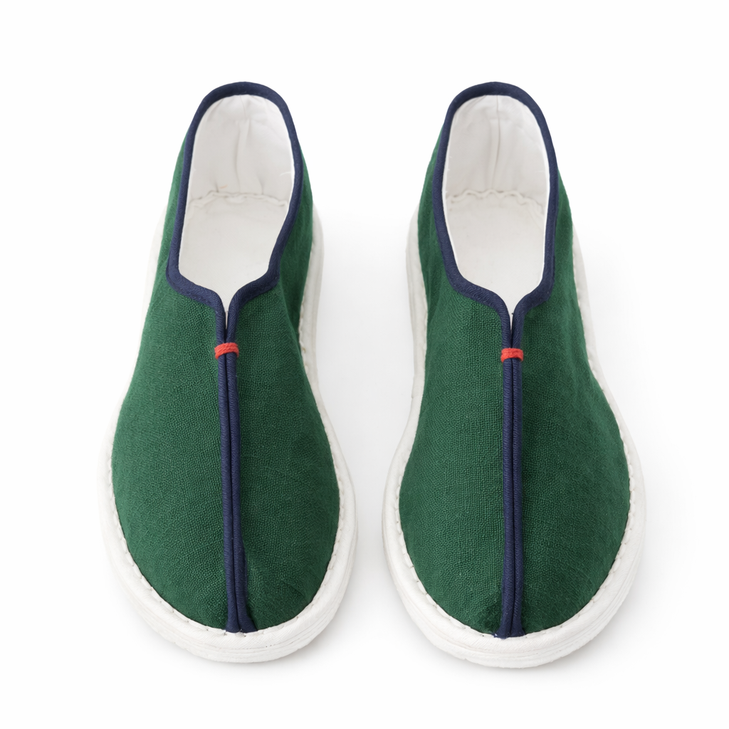 Handmade Cotton Slip-On Shoes – Floral Pattern, Soft Sole Comfort