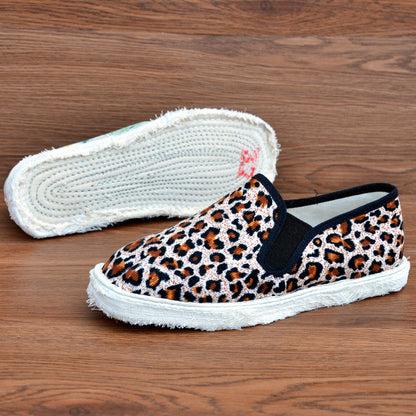 Handmade Cotton Slip-On Shoes – Lightweight, Breathable, Comfortable Daily Flat