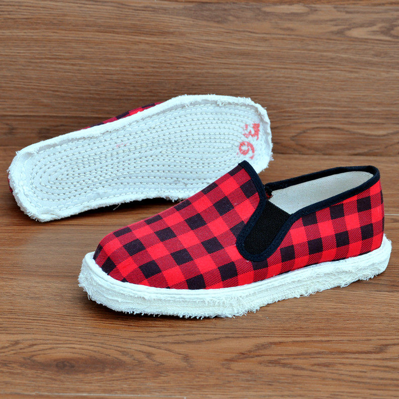 Handmade Cotton Slip-On Shoes – Lightweight, Breathable, Comfortable Daily Flat