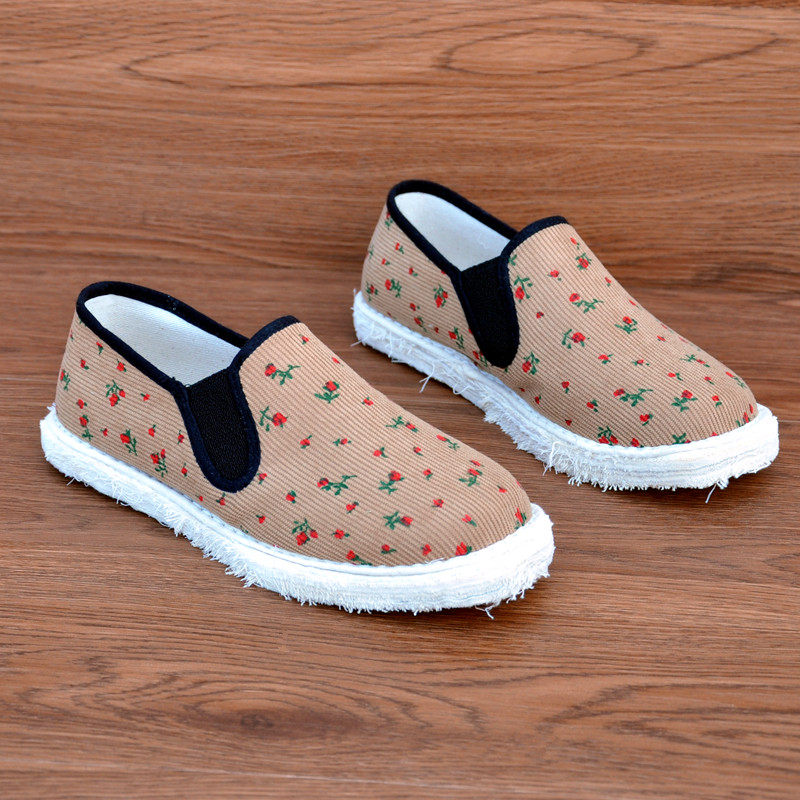 Handmade Cotton Slip-On Shoes – Lightweight, Breathable, Comfortable Daily Flat