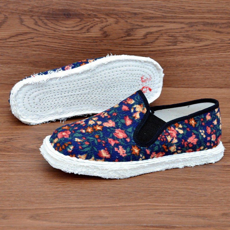 Handmade Cotton Slip-On Shoes – Lightweight, Breathable, Comfortable Daily Flat