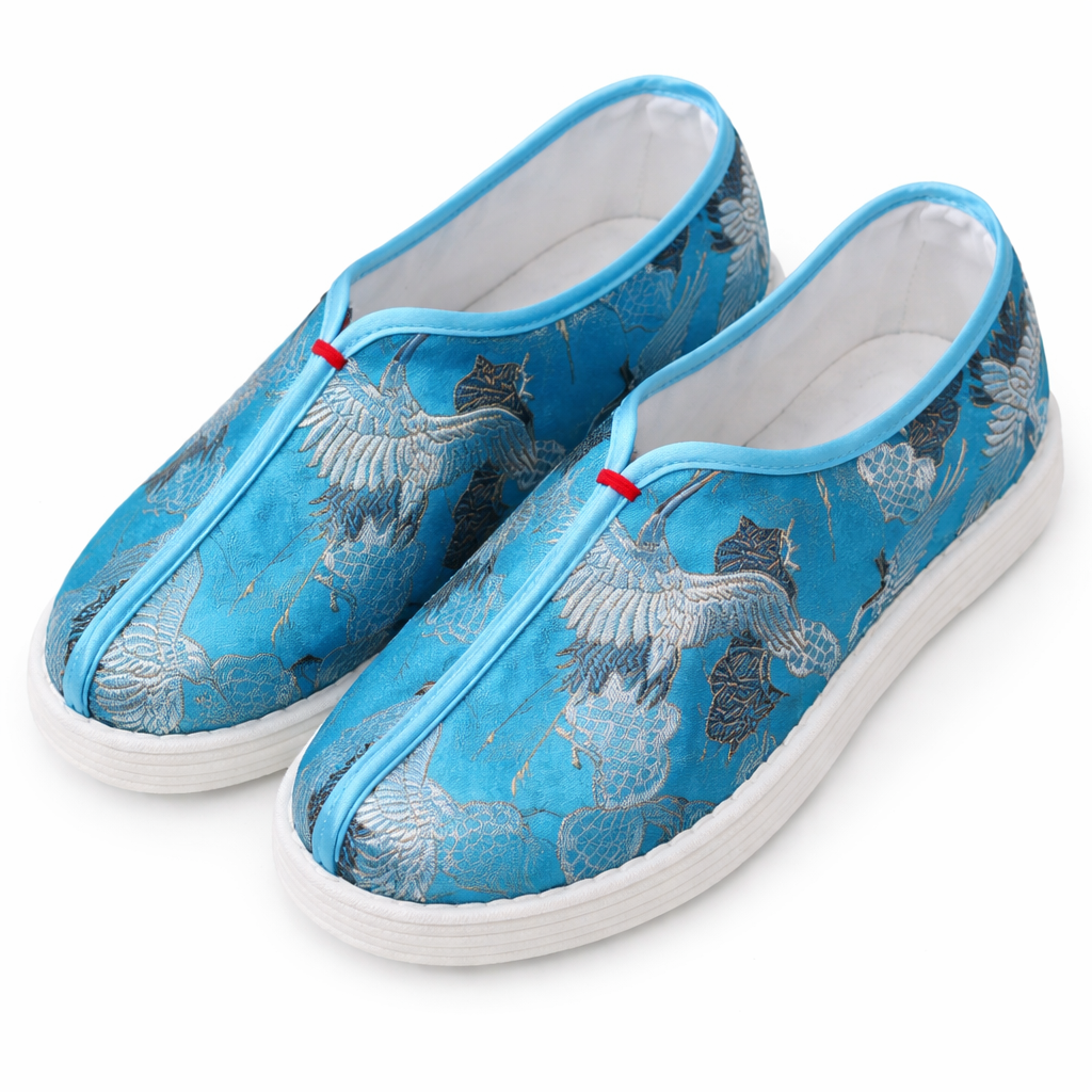 Handmade Cotton Slip-On Shoes – Floral Pattern, Soft Sole Comfort